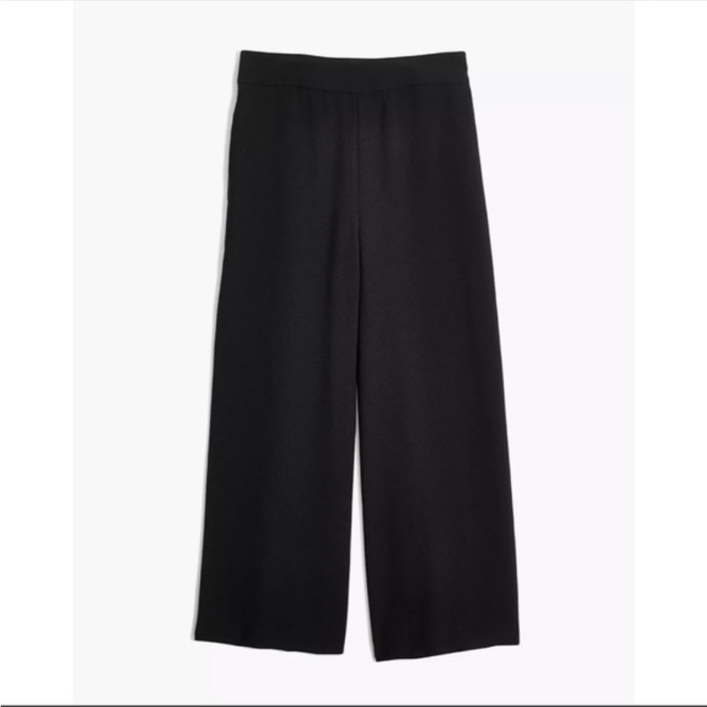 Madewell Black Drapey Wide Leg Pull On Pants NWT